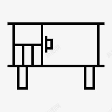 桌子橱柜壁橱图标图标