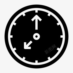 家居装饰类钟表装饰时间图标高清图片