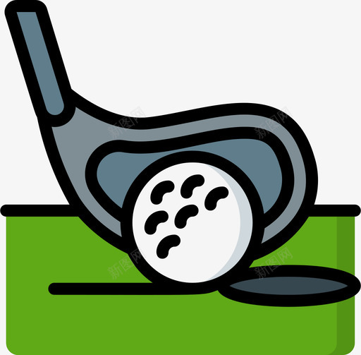 高尔夫高尔夫1线性颜色图标svg_新图网 https://ixintu.com 线性颜色 高尔夫 高尔夫1