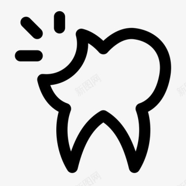 牙蛀牙牙坏图标图标