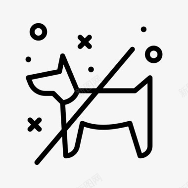 禁止携带宠物122机场直系图标图标