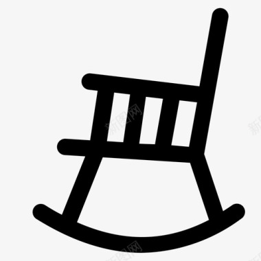 摇椅家具旧的图标图标