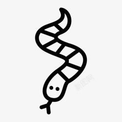 条纹蛇有条纹的蛇生物爬行动物图标高清图片