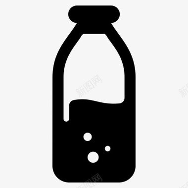 奶瓶液体食品白酒图标图标