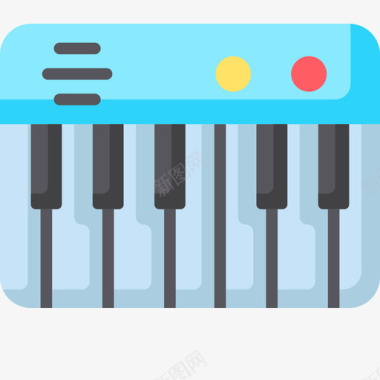 钢琴儿童玩具22扁平图标图标