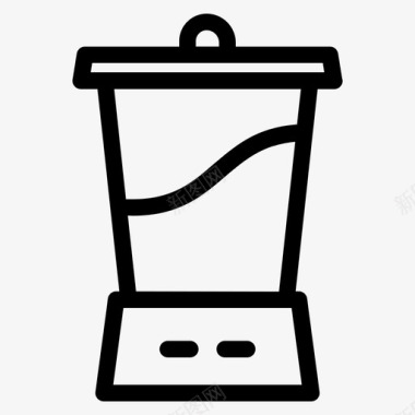 搅拌机厨师果汁图标图标