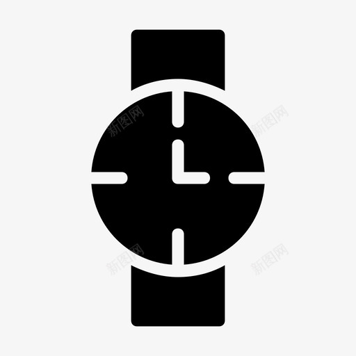 腕表钟表时尚图标svg_新图网 https://ixintu.com 时尚 时尚和布纹刻字 时间 腕表 钟表