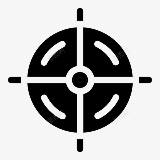 目标瞄准圆形目标图标svg_新图网 https://ixintu.com 军事填充物 圆形目标 射击目标 枪目标 狙击手 目标 瞄准