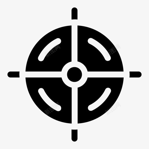 目标瞄准圆形目标图标svg_新图网 https://ixintu.com 军事填充物 圆形目标 射击目标 枪目标 狙击手 目标 瞄准