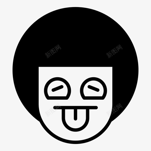 男孩表情脸图标svg_新图网 https://ixintu.com 幽默 男孩 男孩表情1半 脸 舌头 表情