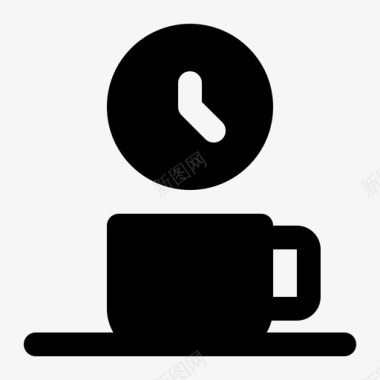 咖啡休息放松时间图标图标