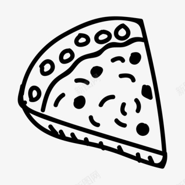 披萨早餐蛋糕图标图标