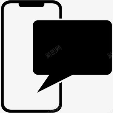 手机短信通讯智能手机图标图标
