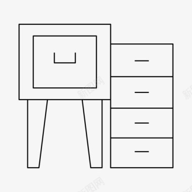 衣橱橱柜家具图标图标