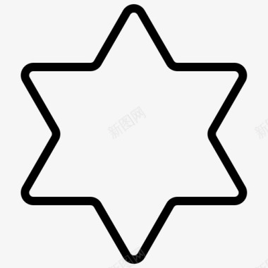 星星几何学形状图标图标