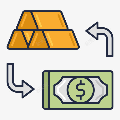 流动性金融131线性颜色图标svg_新图网 https://ixintu.com 流动性 线性 金融 颜色