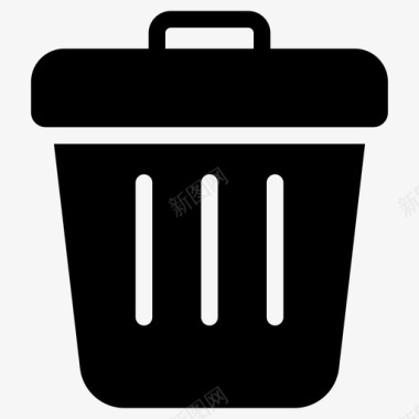 清洁垃圾箱垃圾箱垃圾桶图标图标