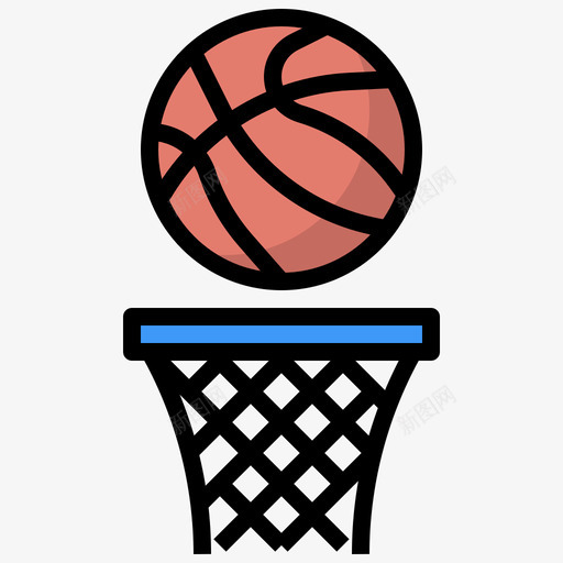 篮球篮球27线颜色图标svg_新图网 https://ixintu.com 篮球 篮球27 线颜色