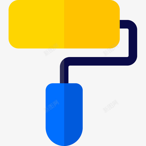 油漆辊平面91平面图标svg_新图网 https://ixintu.com 平面 平面设计 油漆