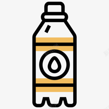 水瓶饮料44黄影图标图标
