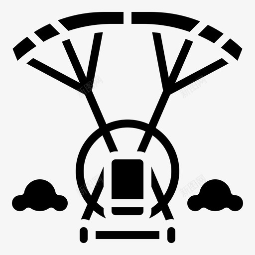 动力降落伞运输171填充图标svg_新图网 https://ixintu.com 动力 填充 运输 降落伞