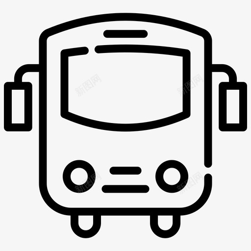 公共汽车旅游交通图标svg_新图网 https://ixintu.com 交通 公共汽车 旅游 旅行 车辆