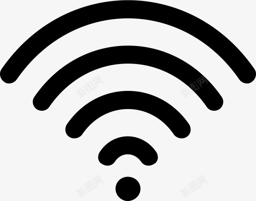 wificonnectconnected图标svg_新图网 https://ixintu.com connect connected internet wifi 无线