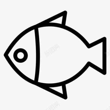 鱼食物聚会图标图标
