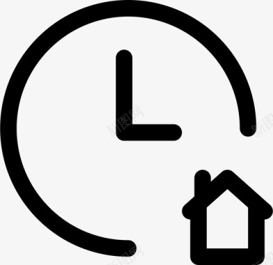 家钟房子图标图标