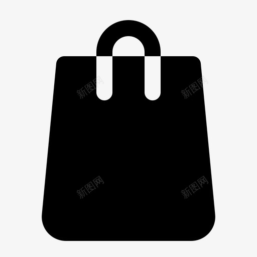 购物袋集市购物图标svg_新图网 https://ixintu.com 电子商务 购物 购物袋 集市