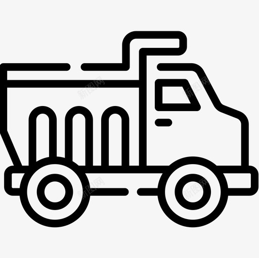自卸卡车儿童玩具21线性图标svg_新图网 https://ixintu.com 儿童玩具 卡车 线性 自卸