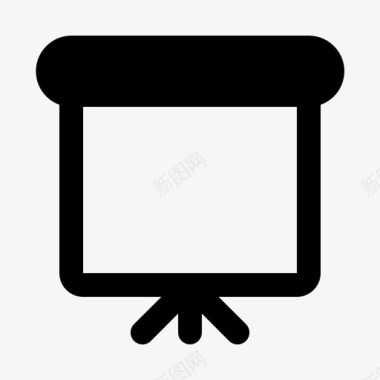 屏幕投影仪板教育图标图标