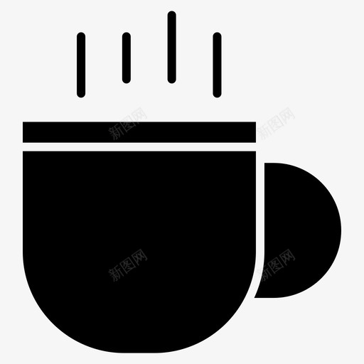 咖啡杯盘子食物图标svg_新图网 https://ixintu.com 厨房 咖啡杯 盘子 食物