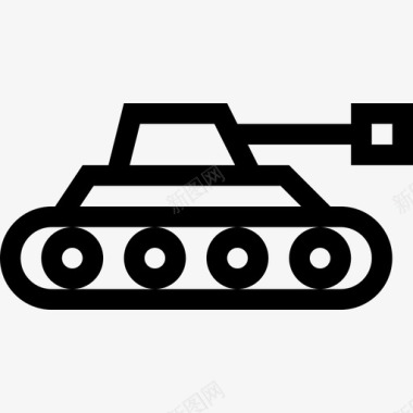 战争坦克军队车辆图标图标