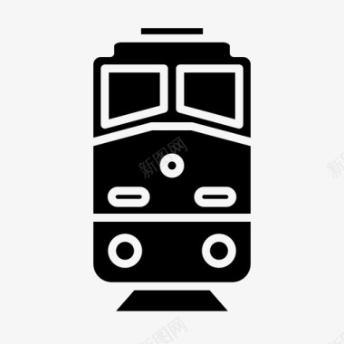火车运输131字形图标图标