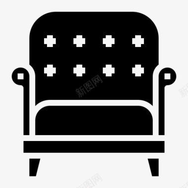 扶手椅家具139填充物图标图标