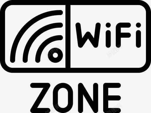 Wifi信号公共服务10线性图标svg_新图网 https://ixintu.com Wifi信号 公共服务10 线性