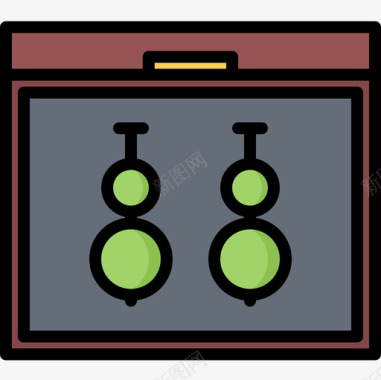 耳环珠宝16颜色图标图标