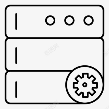 控件选项服务器图标图标