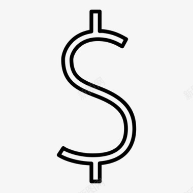美元钞票收入图标图标