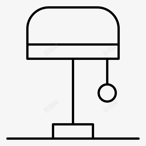 桌子灯内部图标svg_新图网 https://ixintu.com 内部 桌子