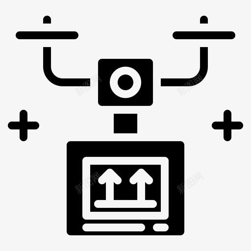 无人机智能技术12填充图标svg_新图网 https://ixintu.com 填充 技术 无人机 智能