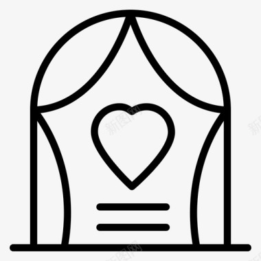 拱门庆祝爱情图标图标