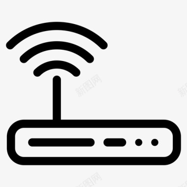 wifi路由器互联网信号图标图标