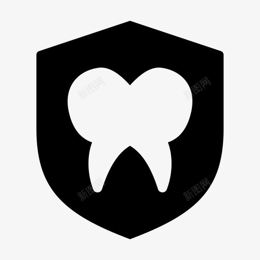 防护牙科牙齿图标svg_新图网 https://ixintu.com 牙jumpicon字形 牙科 牙齿 防护