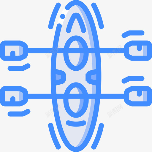 独木舟冒险运动17蓝色图标svg_新图网 https://ixintu.com 冒险 独木舟 蓝色 运动