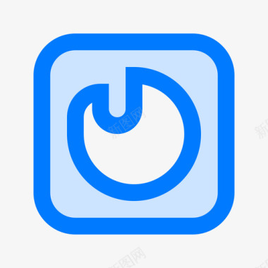 Tinder社交媒体101蓝色图标图标