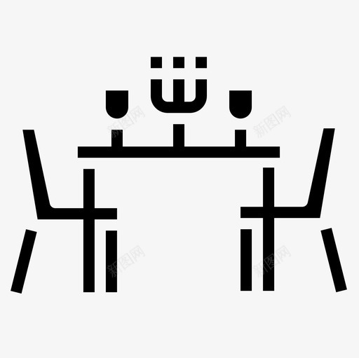 餐桌家具109填充图标svg_新图网 https://ixintu.com 填充 家具 餐桌
