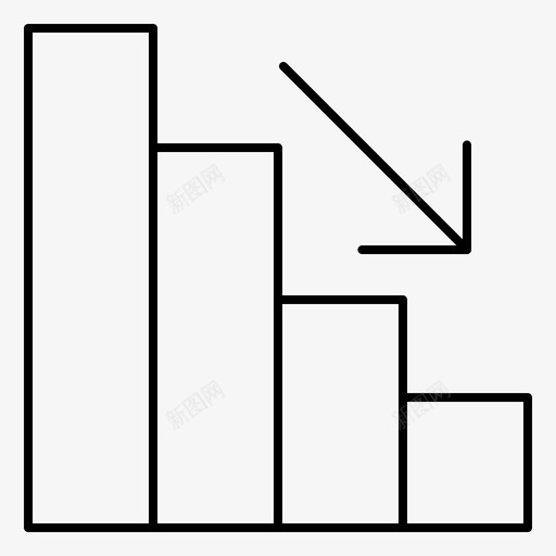 分析减少下降图标svg_新图网 https://ixintu.com 下降 减少 分析 财务