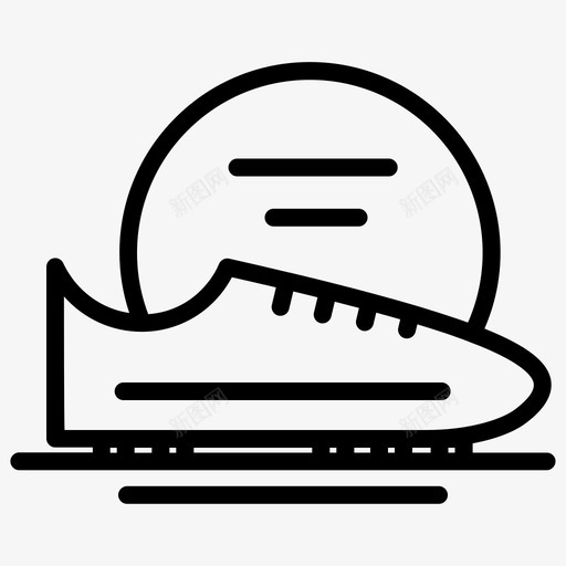 鞋足球鞋运动鞋图标svg_新图网 https://ixintu.com 工商管理加粗线条集116 足球鞋 运动鞋 鞋
